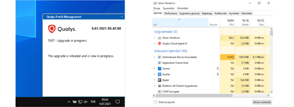 Qualys Cloud Agent UI