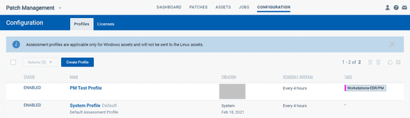 Patch Management / Assessment Profile