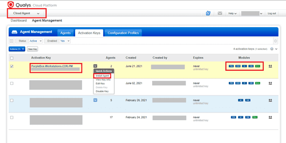 PM Activation and Setup / Cloud Agent