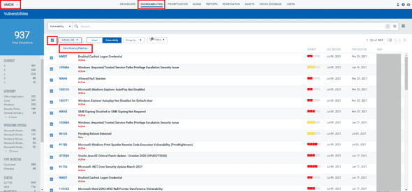 Patching from VM and VMDR