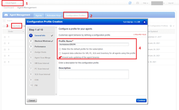 PM Activation and Setup / Configuration Profile Creation