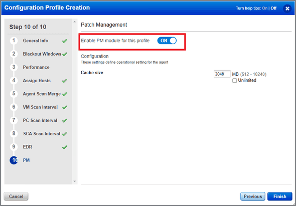 PM Activation and Setup / Configuration Profile Creation