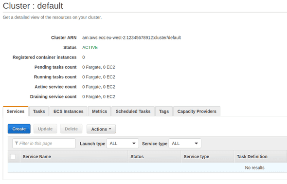Creating Cluster Service