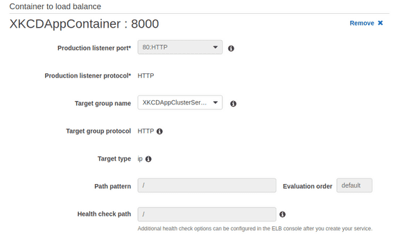 Container to load balance