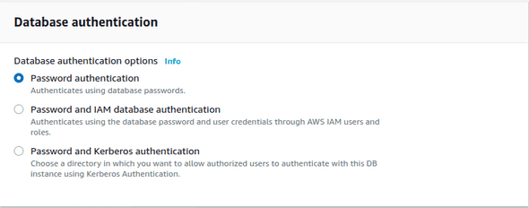 Database Authentication